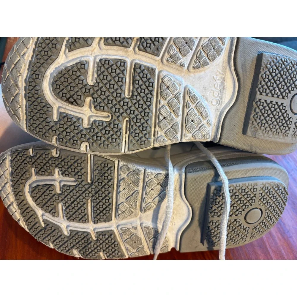 Gravity Defyer TB9022FWS-M Mens White Grey Athletic Walking Shoes Size 11